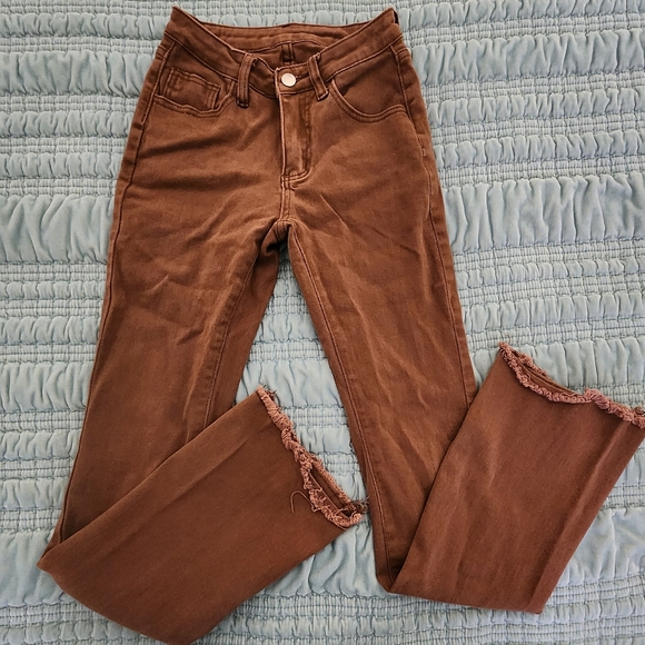 Shein Brown Skinny Pants Size XS/2 - EUC - Picture 2 of 8